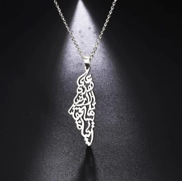 ⁦silver necklace⁩ - الصورة ⁦2⁩