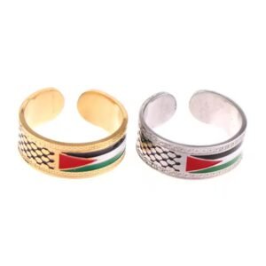 kufiya ring and flag